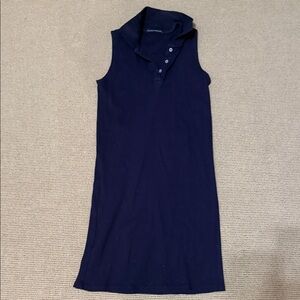 Sleeveless Navy Dress